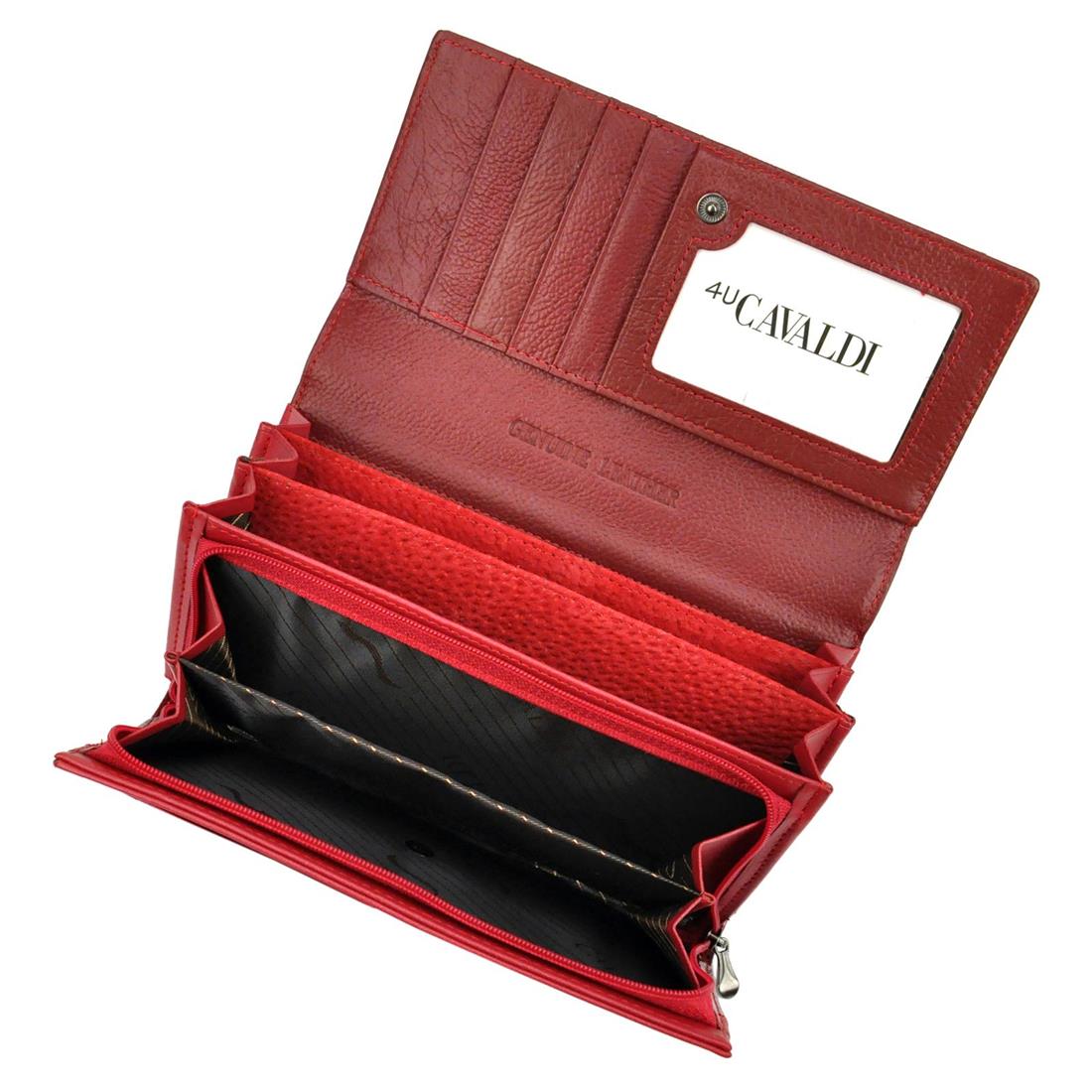 Кошелек женский Cavaldi H20-1-RS RED Кошелек женский Cavaldi H20-1-RS RED